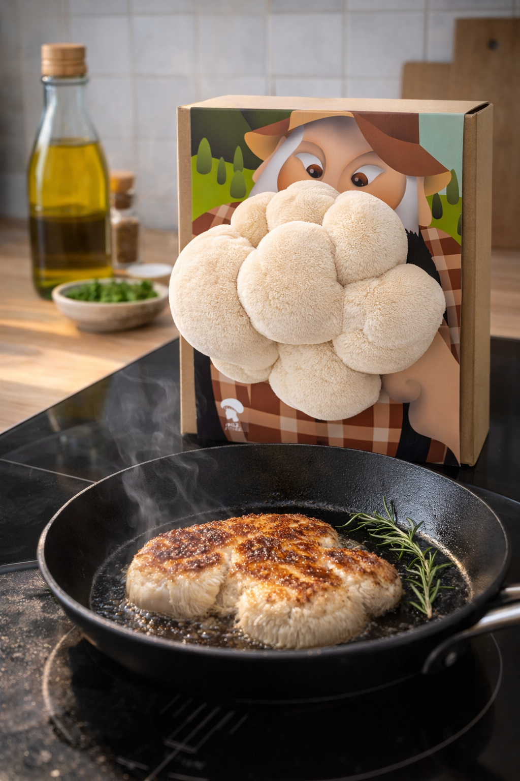 Pilzköpfe Zucht-Set Hericium Alm-Öhi, 5000 ml