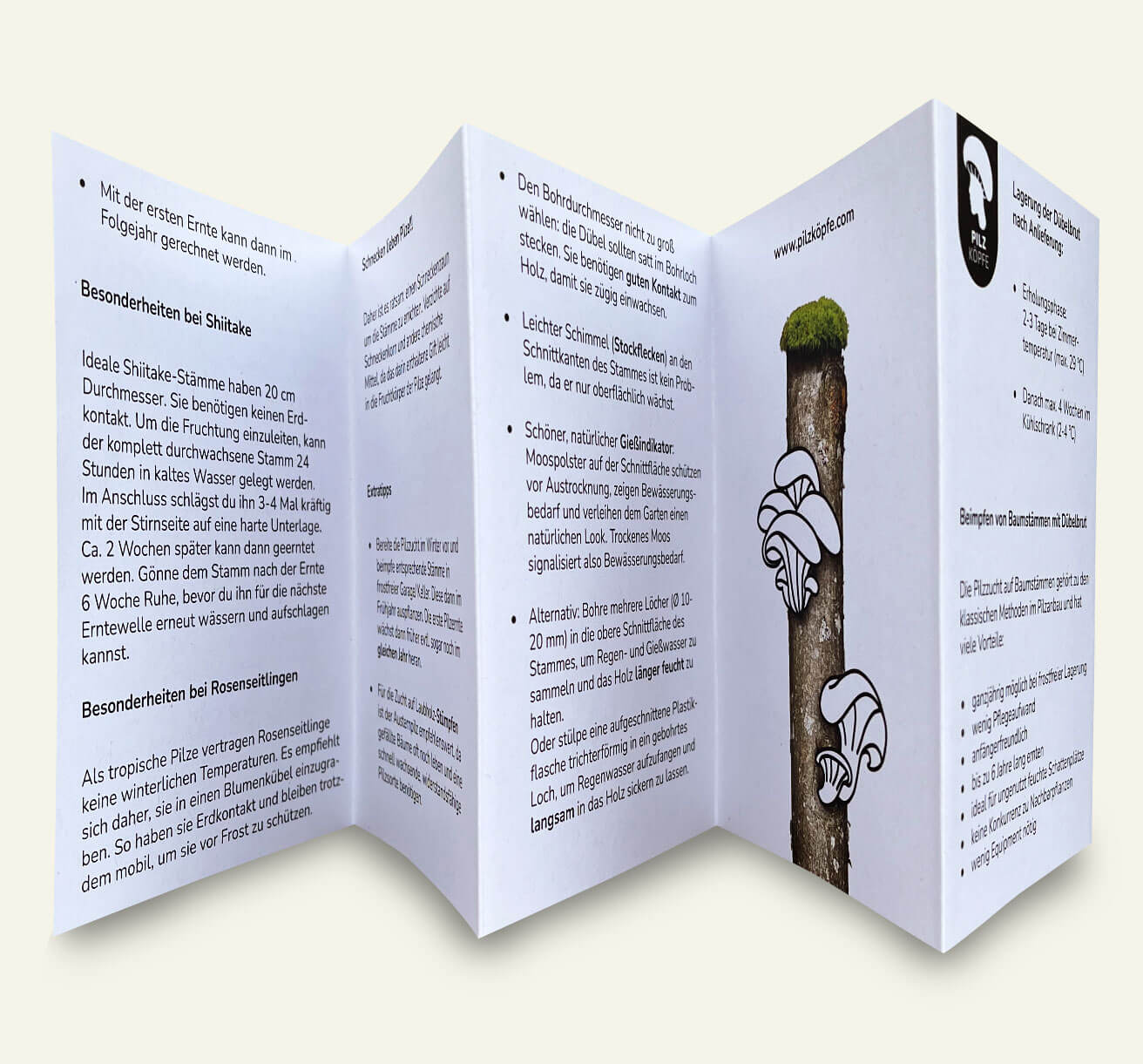 Pilzkoepfe Impfduebel gedrucktes Leporello Anleitung