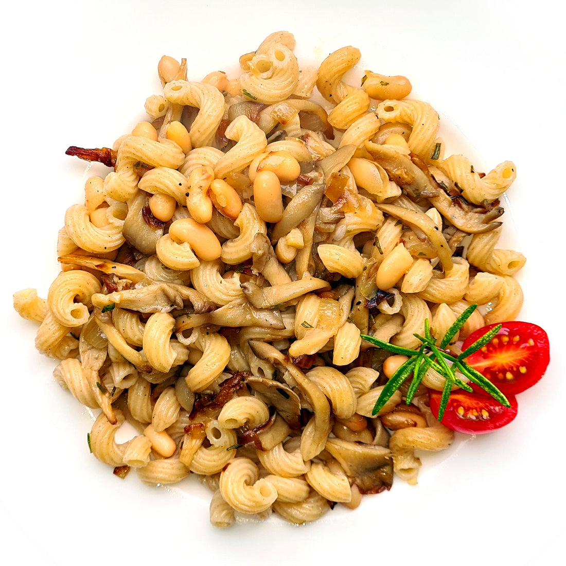 Eiweiß satt: Pilze und Bohnen
